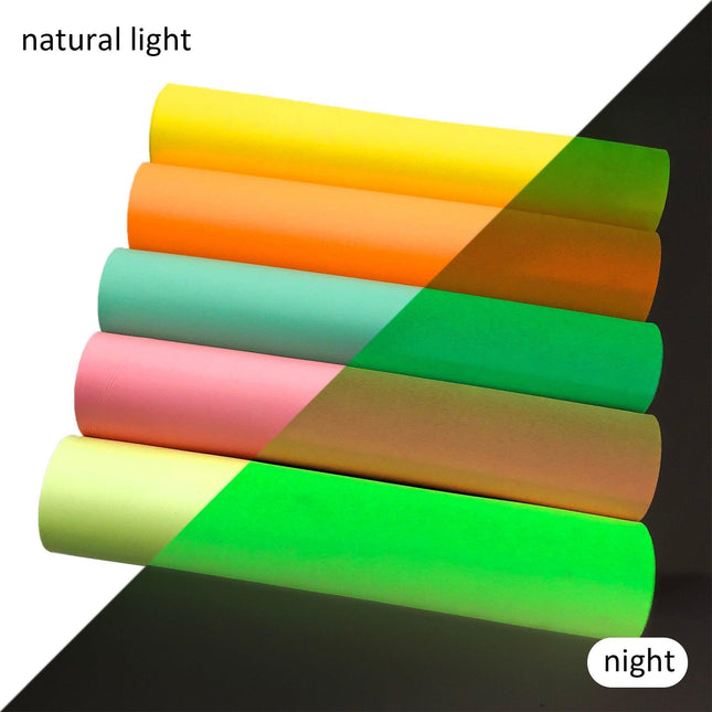 Luminous Glow-in-the-Dark Synthetic Leather Crafting Sheets