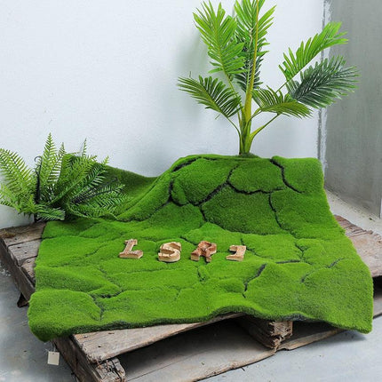 Lush Greenery Faux Carpet: Step into Nature's Luxury..