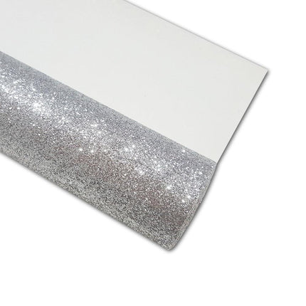 Lustrous Black and Gold Glitter Faux Leather Craft Sheet for Exceptional DIY Projects - Très Elite