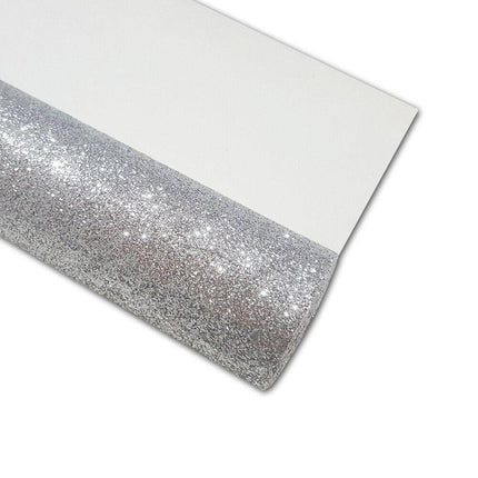 Lustrous Black and Gold Glitter Faux Leather Craft Sheet for Exceptional DIY Projects - Très Elite