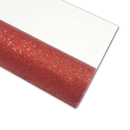 Lustrous Black and Gold Glitter Faux Leather Craft Sheet for Exceptional DIY Projects - Très Elite