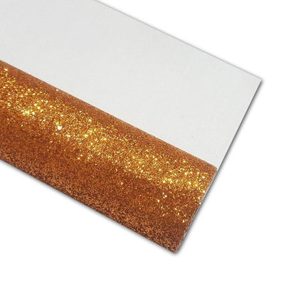 Lustrous Black and Gold Glitter Faux Leather Craft Sheet for Exceptional DIY Projects - Très Elite