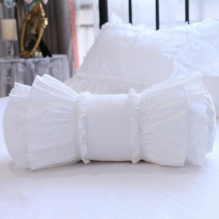 Luxe Artisan White Lace Pillow Ensemble - Très Elite
