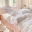 White / Flat Bed Sheet / Twin 1.2m bed (3pcs)