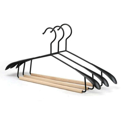 Luxurious 5-Piece Set Wooden and Metal Hanger Set for Ultimate Closet Organization