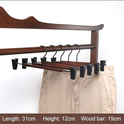 Luxurious 5-Piece Set Wooden and Metal Hanger Set for Ultimate Closet Organization