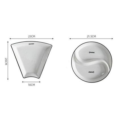 Luxurious 9-Piece Porcelain Dinnerware Collection - Très Elite