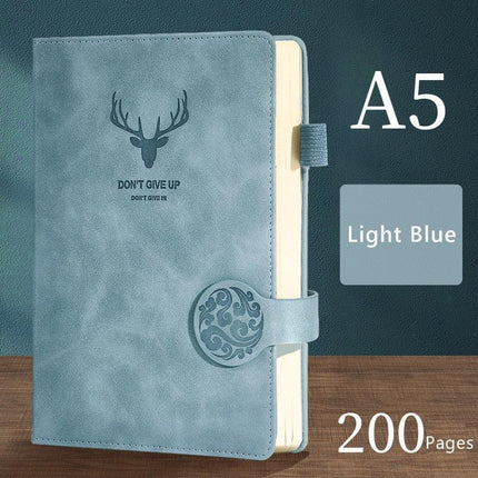 Luxurious A5 Leather-bound Journal: 200 Pages for Creative Expression - Très Elite