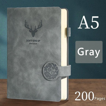 Luxurious A5 Leather-bound Journal: 200 Pages for Creative Expression - Très Elite