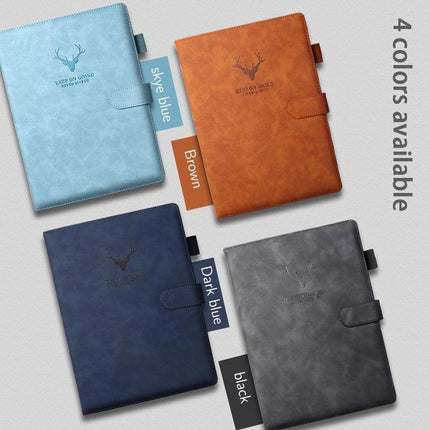 Luxurious A5 Leather-bound Journal: 200 Pages for Creative Expression - Très Elite