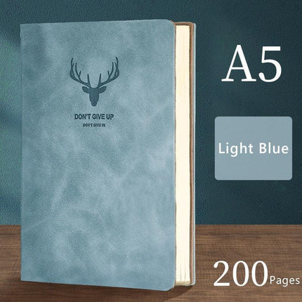 Luxurious A5 Leather-bound Journal: 200 Pages for Creative Expression - Très Elite