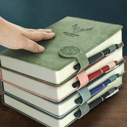 Luxurious A5 Leather-bound Journal: 200 Pages for Creative Expression - Très Elite