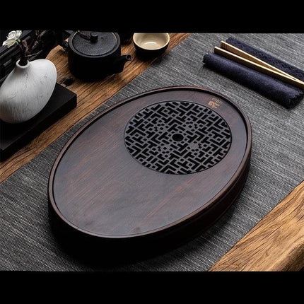 Luxurious Bamboo Kung Fu Tea Ceremony Tray Set - Très Elite