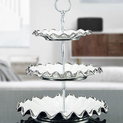 Luxurious Bone China Serving Tray - A Timeless Elegance for Dining and Decor - Très Elite
