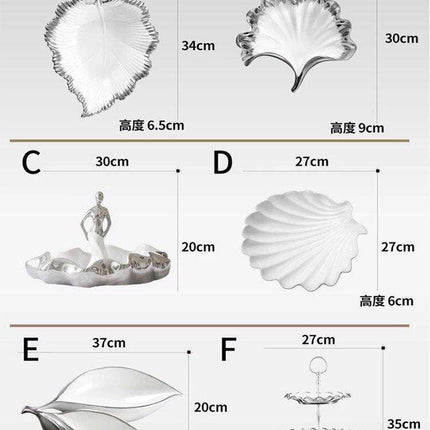 Luxurious Bone China Serving Tray - A Timeless Elegance for Dining and Decor - Très Elite