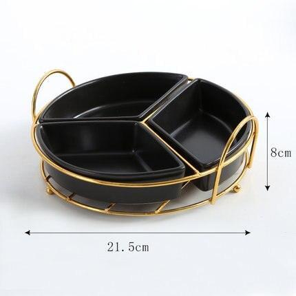 Luxurious Bone China Serving Tray - A Timeless Elegance for Dining and Decor - Très Elite
