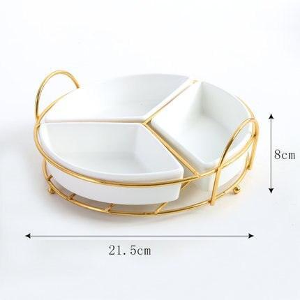 Luxurious Bone China Serving Tray - A Timeless Elegance for Dining and Decor - Très Elite