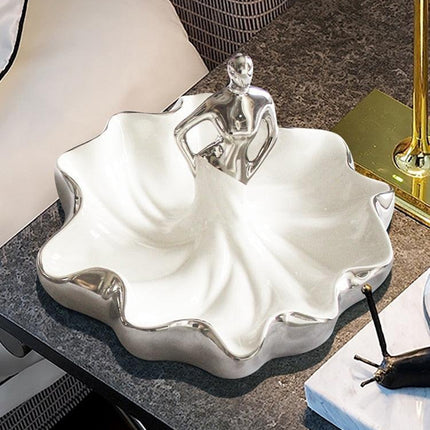 Luxurious Bone China Serving Tray - A Timeless Elegance for Dining and Decor - Très Elite