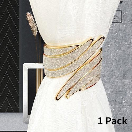 Luxurious Diamond Alloy Curtain Tieback with European Flair - Très Elite