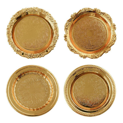 Luxurious European Court Gold Serving Tray: Elevate Your Home Decor with Elegance - Très Elite