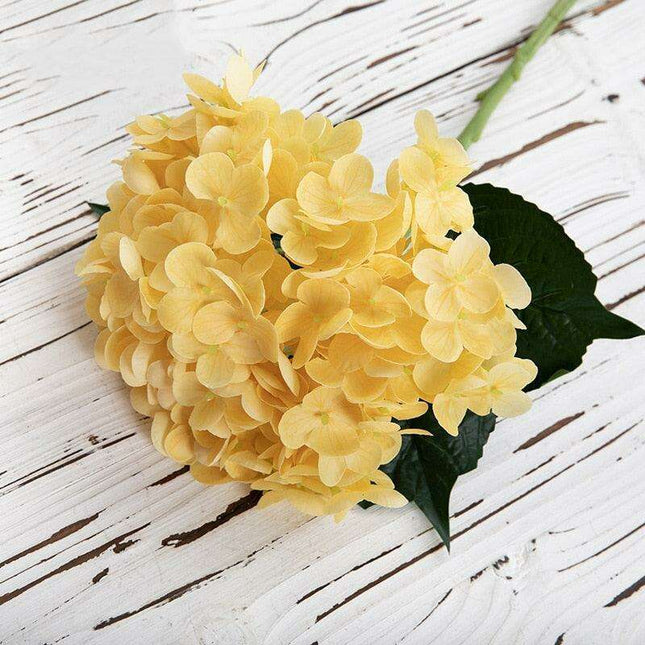 Luxurious Faux Hydrangea Stem - Premium Quality Artificial Flower for Home Decor & Events (19.7" Tall)