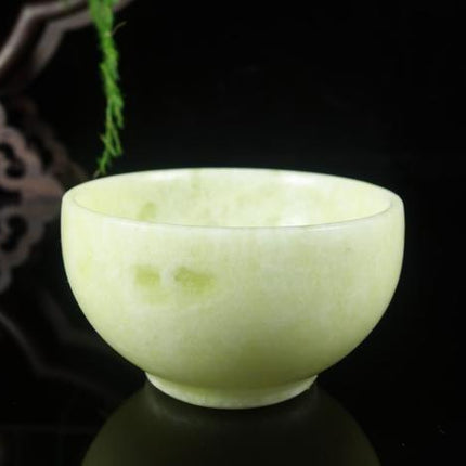 Luxurious Golden Tiger Eye Stone Tea Set with Handcrafted Yellow Jade Teacup for Gongfu Tea Lovers