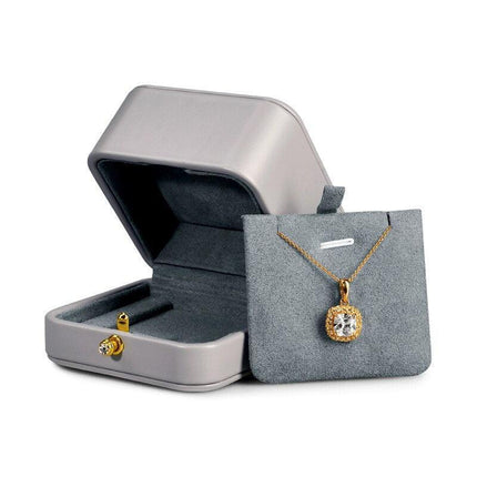 Luxurious Grey Jewelry Organizer with Elegant Buckle Closure- Très Elite- Très Elite