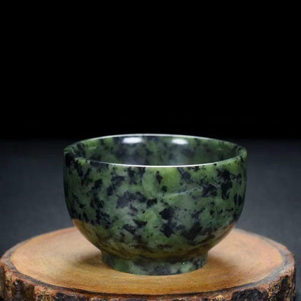 Luxurious Hand-Carved Jade Tea Service for Traditional Gongfu Ceremonies and Wellness Rituals