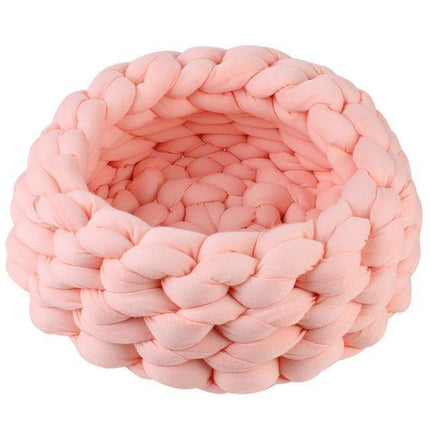 Luxurious Hand-Woven Wool Pet Bed for Supreme Comfort and Elegance - Très Elite