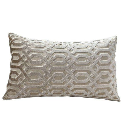 Luxurious Jacquard Velvet Throw Pillow Cover: Sophisticated Home Accent - Très Elite