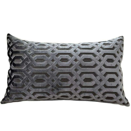 Luxurious Jacquard Velvet Throw Pillow Cover: Sophisticated Home Accent - Très Elite