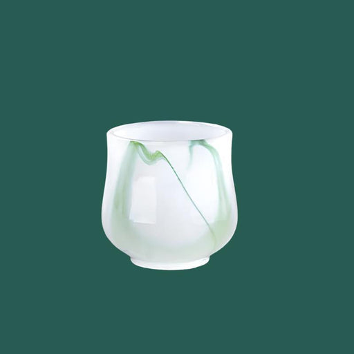 Luxurious Jade Porcelain 80ml Teacup Set - Chinese Kung Fu Tea Gift Ensemble - Très Elite