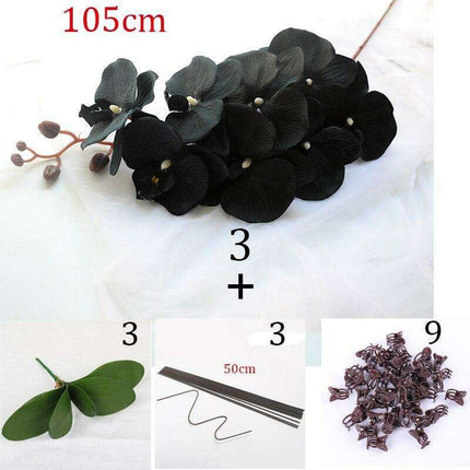 Luxurious Large Faux Orchid Display - Premium Home Décor Elegance..