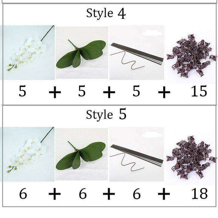 Luxurious Large Faux Orchid Display - Premium Home Décor Elegance..