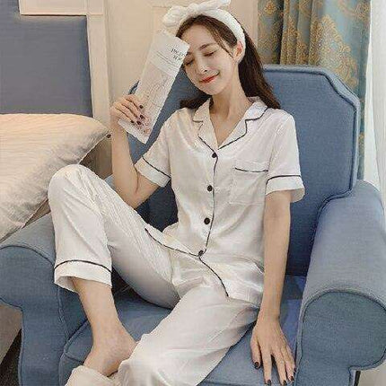 Luxurious Leopard Print Satin Pajama Set for Women - Indulge in Comfort and Style - Très Elite
