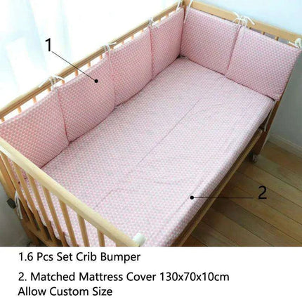 Luxurious Nordic Cartoon Baby Crib Bumper Set: Premium Comfort for Infant Nursery - Très Elite