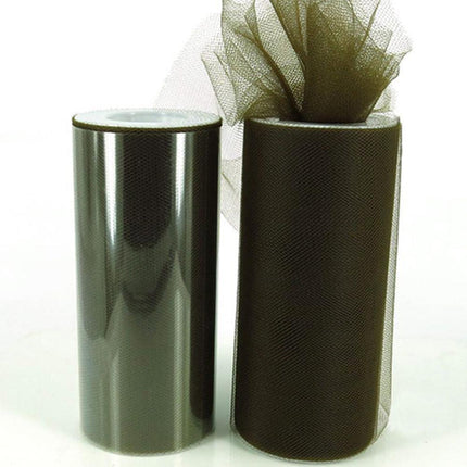 Luxurious Nylon Tulle Mesh Fabric Roll - Ideal for Weddings and Crafts - 6" x 25 Yards - Très Elite
