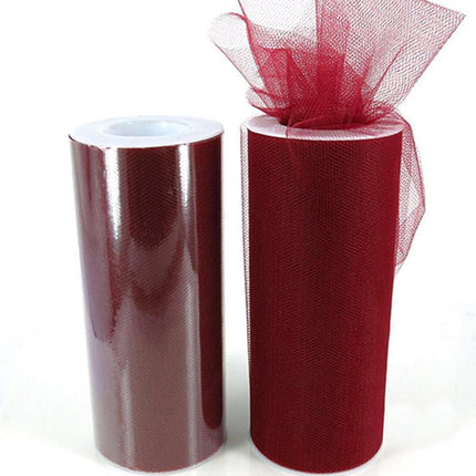 Luxurious Nylon Tulle Mesh Fabric Roll - Ideal for Weddings and Crafts - 6" x 25 Yards - Très Elite