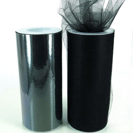 Luxurious Nylon Tulle Mesh Fabric Roll - Ideal for Weddings and Crafts - 6" x 25 Yards - Très Elite