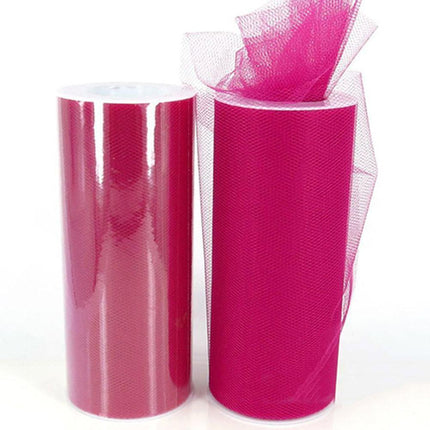 Luxurious Nylon Tulle Mesh Fabric Roll - Ideal for Weddings and Crafts - 6" x 25 Yards - Très Elite