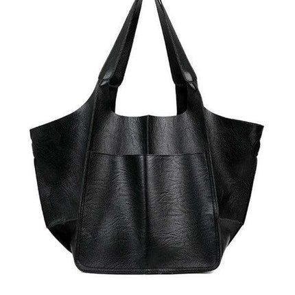 Luxurious Oversized Soft Leather Tote Bag for Effortless Elegance - Très Elite