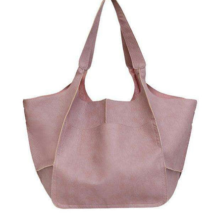 Luxurious Oversized Soft Leather Tote Bag for Effortless Elegance - Très Elite