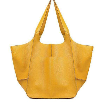 Luxurious Oversized Soft Leather Tote Bag for Effortless Elegance - Très Elite
