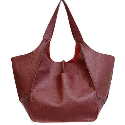 Luxurious Oversized Soft Leather Tote Bag for Effortless Elegance - Très Elite