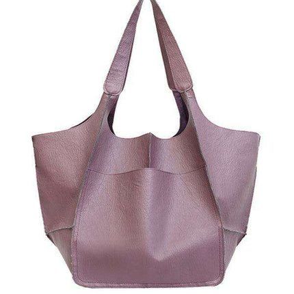 Luxurious Oversized Soft Leather Tote Bag for Effortless Elegance - Très Elite
