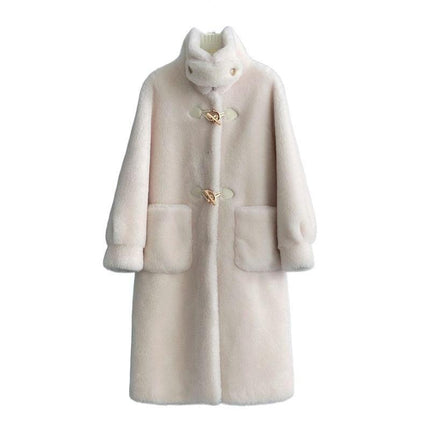 Luxurious Sheep Shearing Fur Winter Jacket - Ultimate Warmth and Fashion - Très Elite
