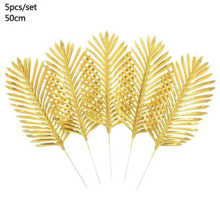 Luxurious Tropical Oasis: Premium Faux Palm Leaves for Upscale Home Decor