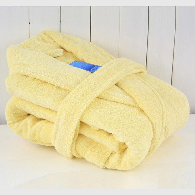 Luxurious Unisex Cotton Kimono Bathrobe - Ultimate Winter Warmth and Comfort