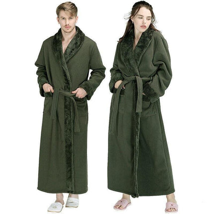 Luxurious Unisex Flannel Kimono Robe for Ultimate Comfort - Très Elite