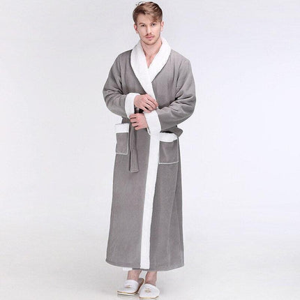 Luxurious Unisex Flannel Kimono Robe for Ultimate Comfort - Très Elite